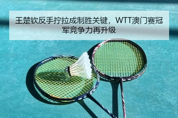 王楚钦反手拧拉成制胜关键，WTT澳门赛冠军竞争力再升级